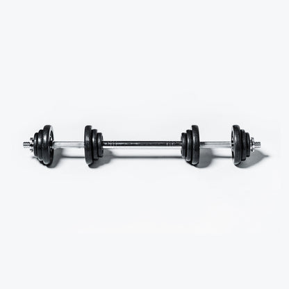Adjustable Cast Iron Dumbbell Kit (20kg - 44lb) With Case