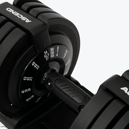 Bundle:  Ascend 3-in-1 Adjustable Dumbbells (7 to 52.5 lb) & Bench