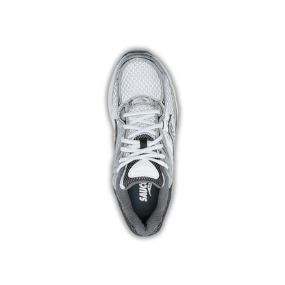 Saucony OMNI 9 coloris White & Grey - vue 3