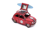 MNK Home Decorative Diecast Car - Made from Metal - Mini Cooper Car with Picture Frame - Ideal for Home Decor & Party Favor for Friends & Family Members, Red