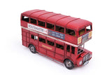 MNK Home Decorative Diecast Bus - Made From Metal - Features London City Double Decker Model - Ideal for Home Decor & Party Favors - Perfect Gift for Friends & Family Members, Red