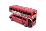 MNK Home Decorative Diecast Bus - Made From Metal - Features London City Double Decker Model - Ideal for Home Decor & Party Favors - Perfect Gift for Friends & Family Members, Red