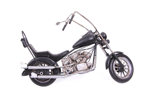 Mnk Home Decorative Metal Motorcycle Black Color