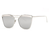 AEVOGUE Sunglasses Women Brand Designer Sun Glasses Vintage Twin Beam Copper Frame Square Shades