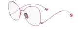 Rose Pink Mirror Round New Brand Designer Women Sunglasses