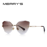 MERRY'S DESIGN Women Rimless Sunglasses Gradient Lens UV400 Protection S'6078