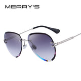 MERRY'S DESIGN Women Rimless Pilot Sunglasses Gradient Lens UV400 Protection S'6121