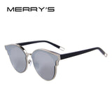 MERRY'S Women Cat Eye Sunglasses Classic Brand Designer Semi Rimless Sunglasses S'8082