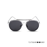 Evrfelan New Fashion pilot Sunglasses Women Oval HD Driving Sunglasses Pilot Glasses Metal Frame