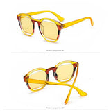 Harajuku Sunglasses Colorful Cat eye Sunglasses Women Vintage Style Flag Transparent Frame Red Pink Yellow Frame Glasses