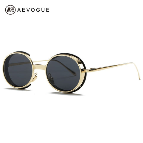 AEVOGUE Sunglasses Women Brand Designer Oval Copper Frame
