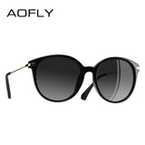 AOFLY Fashion Lady Sun glasses New Polarized Vintage Alloy Frame Classic Brand Designer Shades